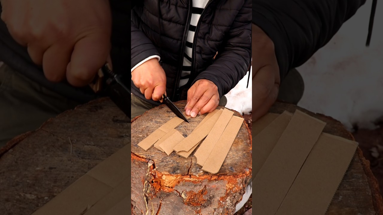 Simple Survival Tip: Fire Starter for Outdoor and Emergency Use 