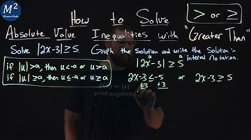How to Solve Absolute Value Inequalities with "Greater Than" | Part 2 of 2 | Minute Math