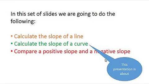 05 How to calculate the slope of a curve