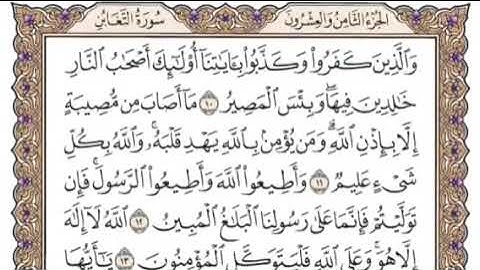 Surat At Taghaabun   سورة التغابن إدريس ماكن عبدالرحمن     Surah 064