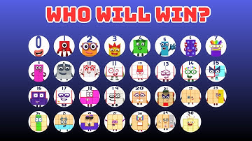 31 NUMBERBLOCKS Marble Race Tournament - Who will win?? - Round 1