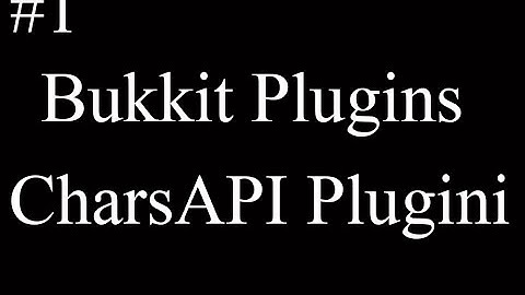 1.Minecraft Pluginleri CharsAPI Plugini Tanıtımı