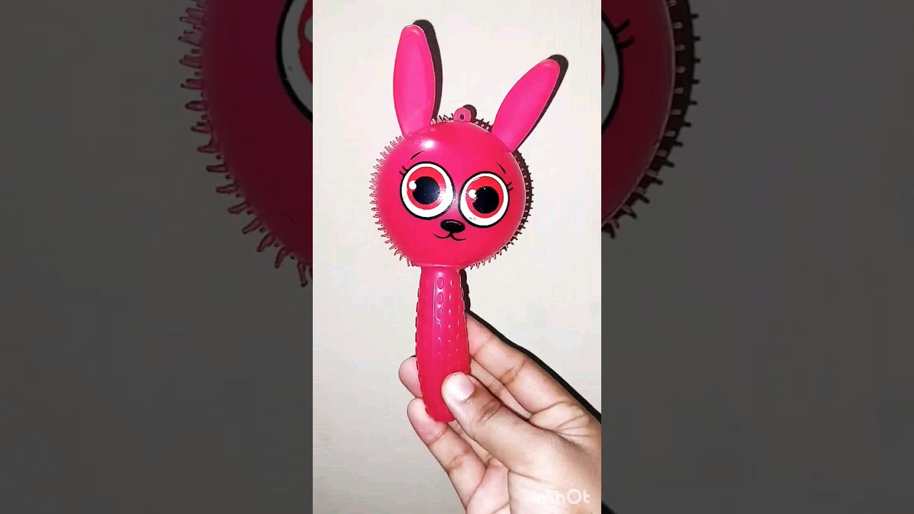 Toy rabbit making sound while pressing 