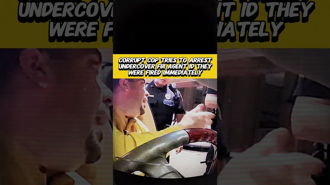Corrupt Cop Tries To Arrest Undercover Fbi Agent Id They Were Fired Immediately