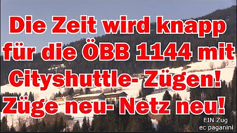 Die Zeit wird knapp für ÖBB 1144 mit Cityshuttle Zügen! Neues Netz- neue Züge! (Triebzüge)