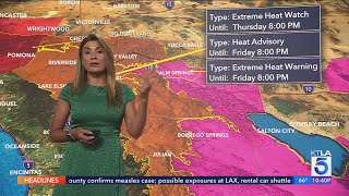 Dangerously high temperatures hit the Southland