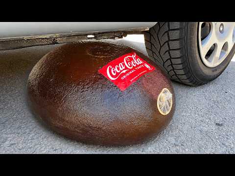 COCA COLA BALLOON VS CAR, Coca Cola Zero, PowerAde, Fanta, Sprite, Fruko and Mentos Diff Unde