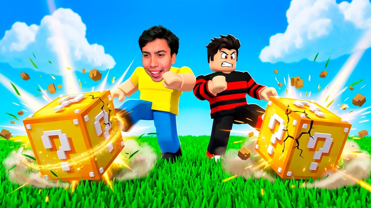 GASTANDO $25,000 ROBUX EN PATEA LOS LUCKY BLOCKS CON MONOOAXACO!🧊