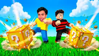 GASTANDO $50,000 ROBUX EN PATEA LOS LUCKY BLOCKS CON MONOOAXACO!🧊