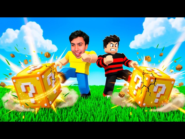 GASTANDO $50,000 ROBUX EN PATEA LOS LUCKY BLOCKS CON MONOOAXACO!🧊