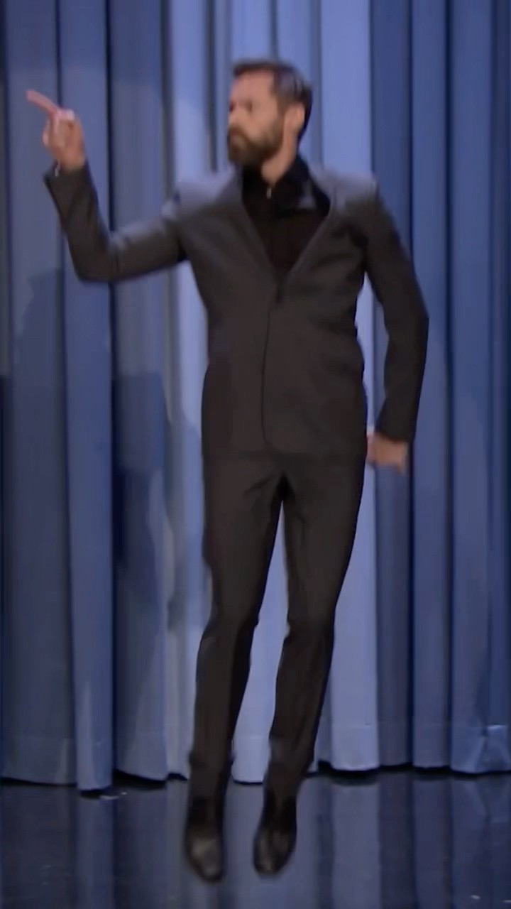 #HughJackman is hyped to be on The Tonight Show! Original Air Date: 05/21/2014 #JimmyFallon