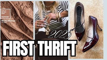 First thrift of 2025 |  Musing on the Trends | Creating our own ♻️💫