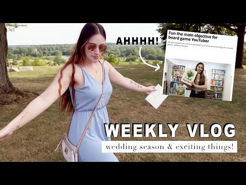 A beautiful wedding & excited things happening! | WEEKLY VLOG