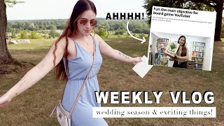 A beautiful wedding &amp; excited things happening! | WEEKLY VLOG