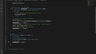 Java Recursion Function | Print all subset of n natural number