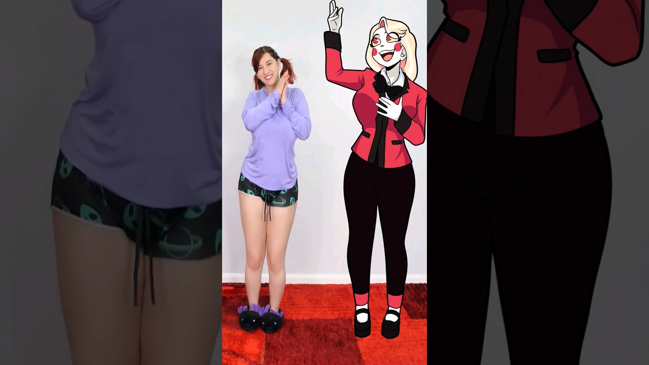 CHARLIE MORNINGSTAR 2D VS 3D 👹 #cosplay