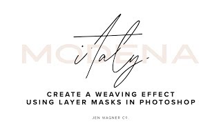 Creating Text Weave Effect Using Photoshop Layer Masks