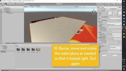 Unity Video Player Augmentation in Vuforia