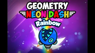 Geometry Neon Dash Rainbow - Online  Free Games  Kiz10.com -Taptapking.com screenshot 1