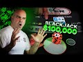 $100,000 MASSIVE BET BLACKJACK - NeverSplit10s -  E.172