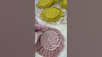 Porta copos, tutorial completo aqui no canal #diy #macrame #diymacrame #dicas