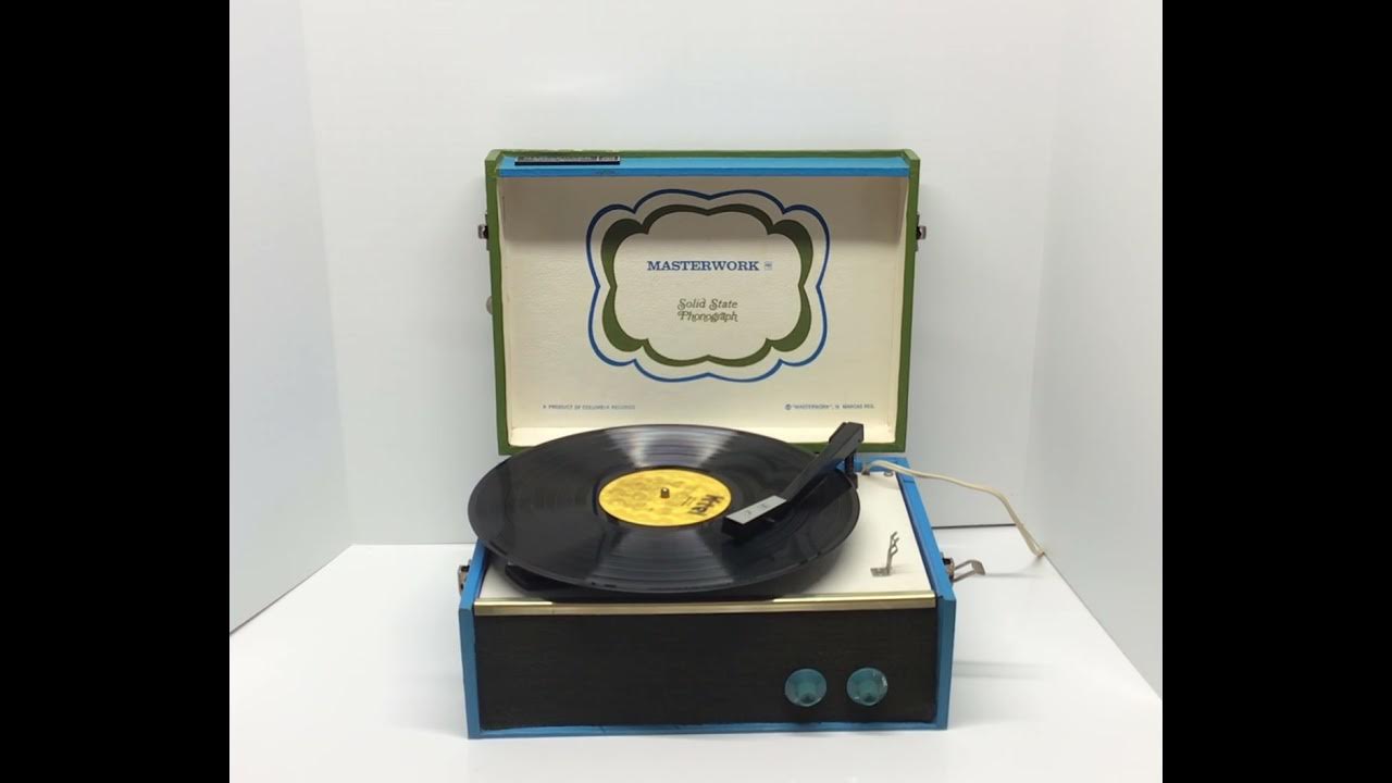 Vintage Columbia Masterwork Portable Record Player YouTube