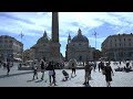 Walk around Rome Italy. Termini Colosseum Piazza Venezia Piazza del Popolo.