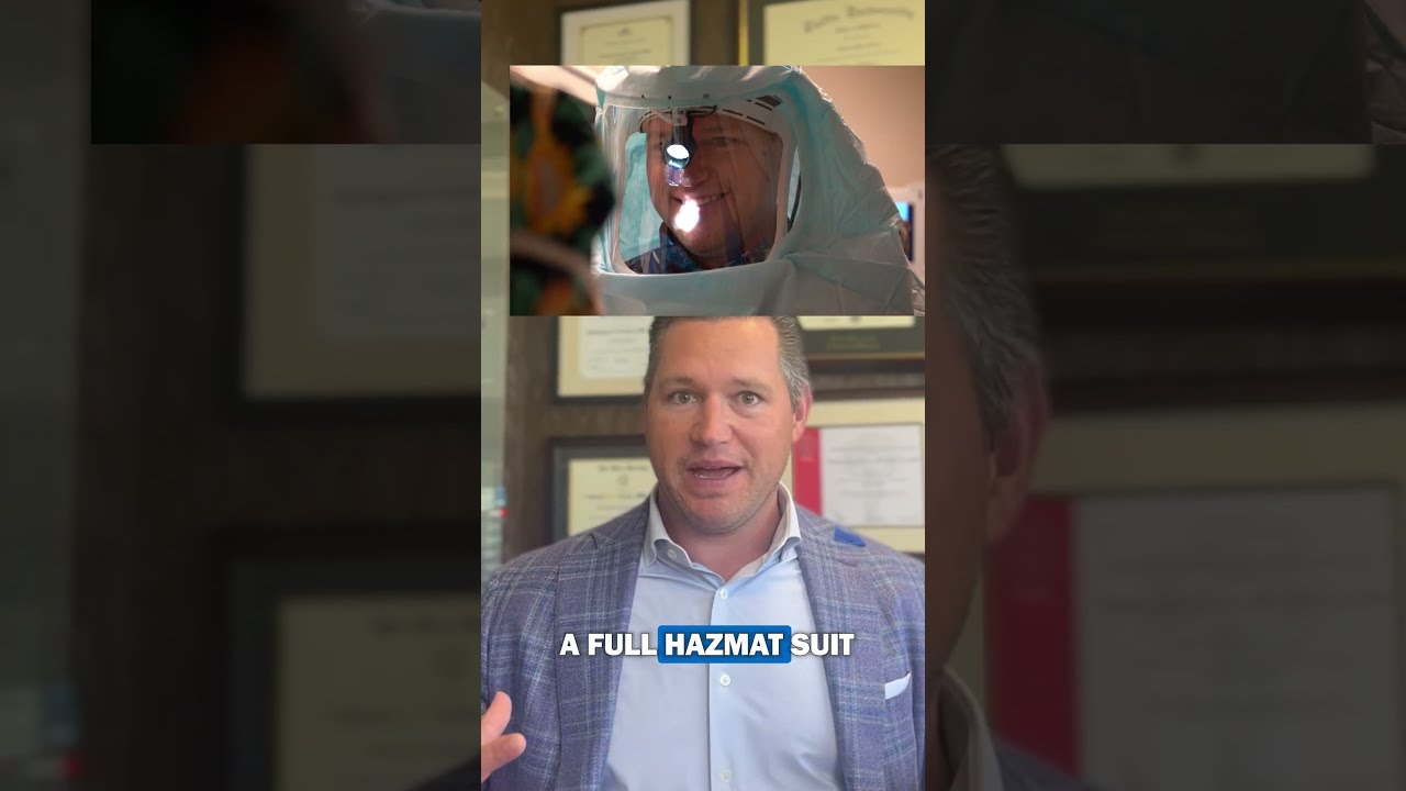 Why do orthopedic surgeons wear those space suit-like hoods during surgery?