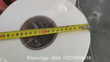 Automatic maxi roll paper cutting machine and shrink labelling packing machine