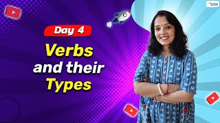 Verbs and Their Types: Understanding Parts of Speech | English Grammar Day 4 | 2024