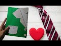 #shorts #babalar günü kart yapımı - kağıttan hediye kartı - nasıl yapılır