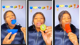 food emojis challenge deborah#asmr