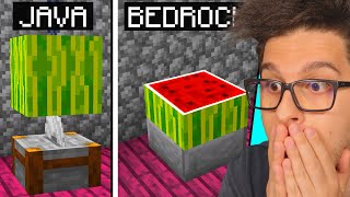 MINECRAFT: JAVA vs BEDROCK - 15 DIFFERENZE