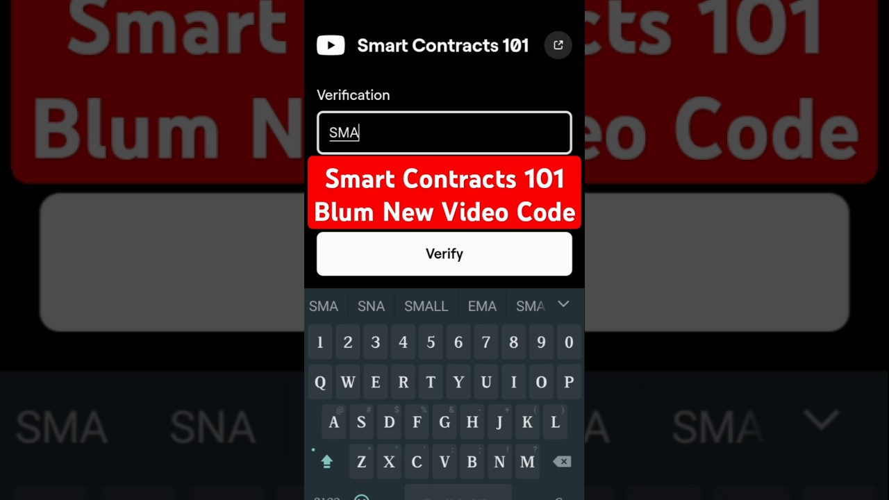 Smart Contracts 101 Code | Blum Verify Code | Blum Verification Code | Blum Verify Code 