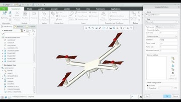 " Drone Mechanism " in Creo #creo6.0.2.0 #creomechanism #3Dmodelling #Dronemechanism