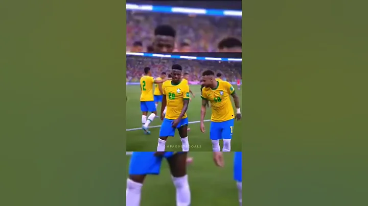 paqueta Teaches Vinicius & Neymar Dance🔥💪 #subscribe #shorts