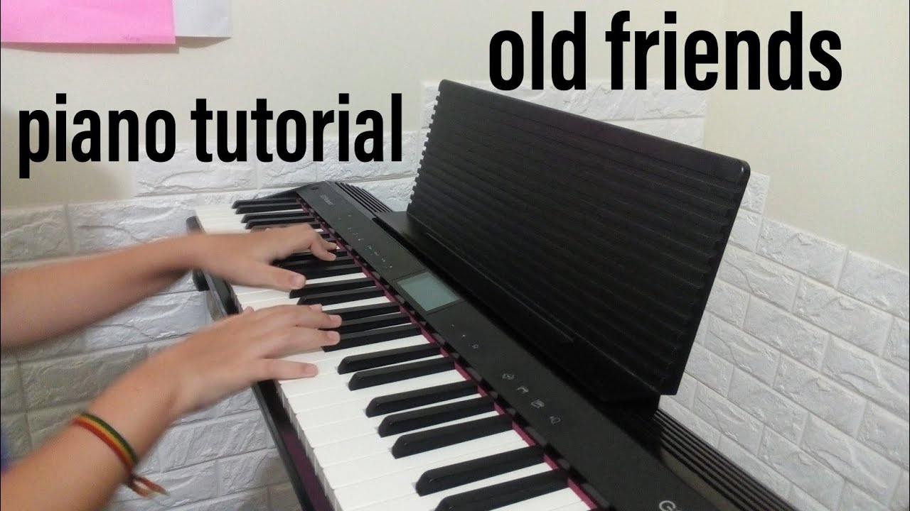 Old friends - Coldplay piano tutorial