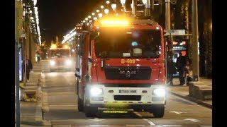 [RARE] Bombers Barcelona B-409 y B-124 a un servicio urgente // Barcelona Fire Service responding