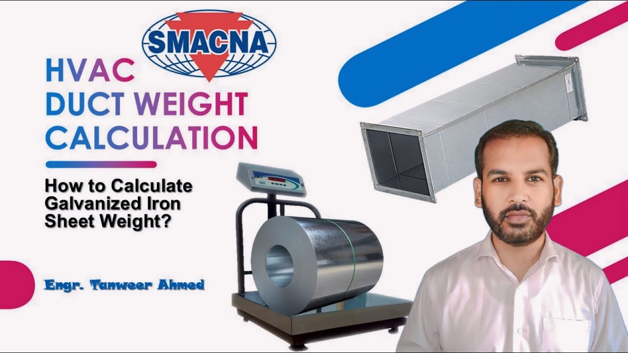 How to Calculate Duct Weight HVAC Duct Weight Calculation in Urdu