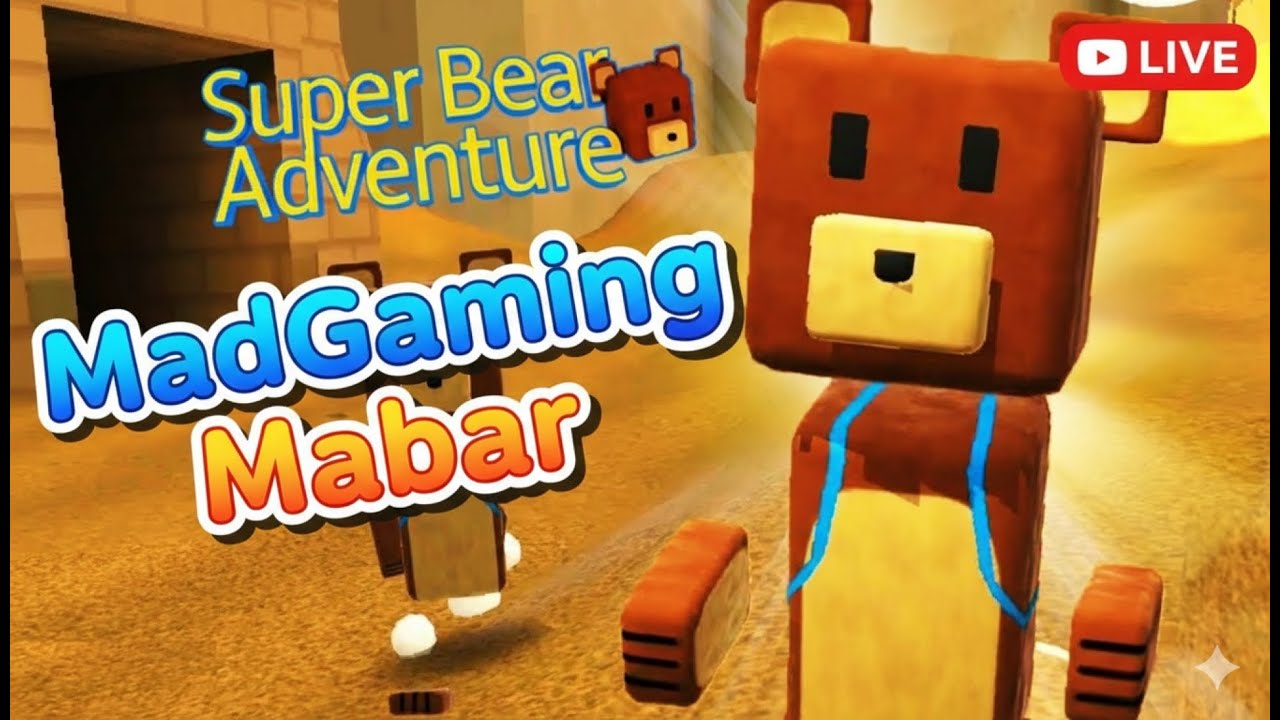 Penonton MadGaming Tampan Sekali Kita Mabar Di Sore Hari di Game Super Bear Adventure