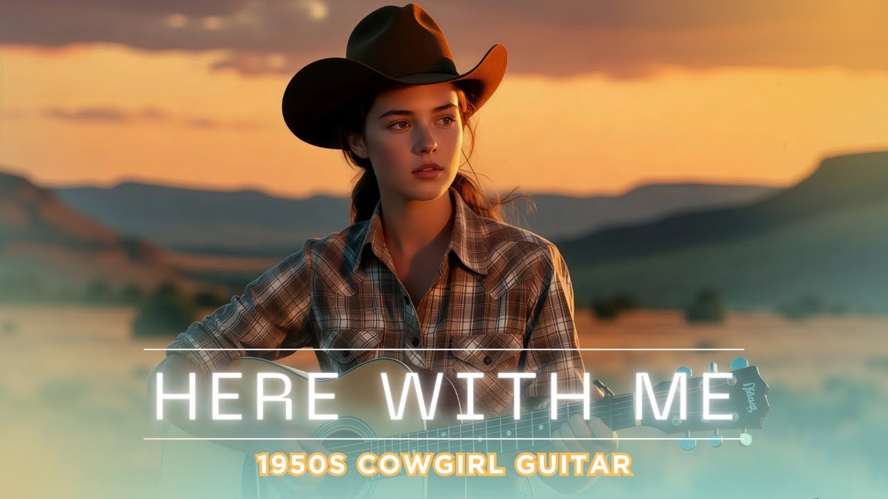 Here With Me 🤍 1950s Cowgirl Guitar | Vintage Country Love 🎸