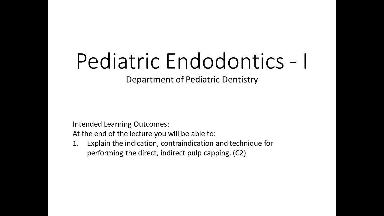 Pediatric Endodontics I YouTube