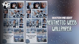 ˚:; ༘♡🐚🌊📕 aesthetic weeb wallpaper (inspo) - attack on titan - watch me edit | xoxoxantzu screenshot 2