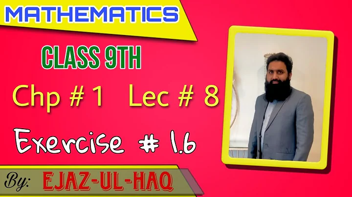 Class 9th Math | Chapter # 1 | Exercise # 1.6 (Matrices & Determination) | Lecture # 8
