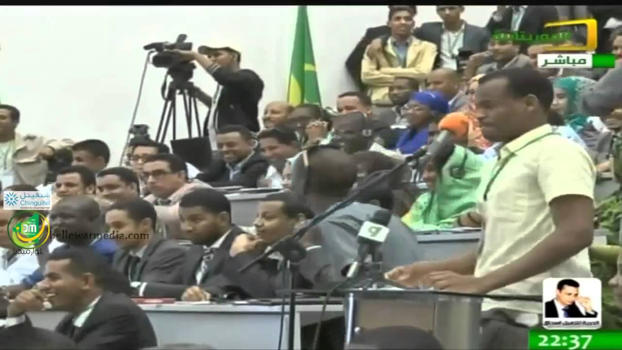مداخلة الأستاذ المعلوم ولد أوبك ورد الرئيس عليه |لقاء الشباب و الرئيس
