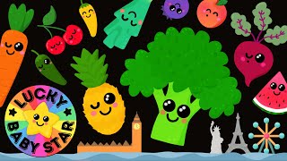 Dancing Fruit & Veggies On Tour Baby Sensory Fun by Lucky Baby Star! Sensory Fruit Stimulation Video by Lucky Baby Star - sensory video fun! 🌟 227,180 views 6 months ago 27 minutes