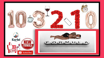 The103210,Sleep Formula,  Better Sleep, 10–3–2–1–0 FORMULA,💤Bedtime,Goodnight Formula,Sleep Rule