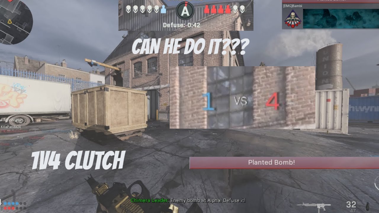 1v4 CLUTCH MODERN WARFARE (2019) CAN HE DO IT?!