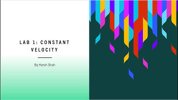PHYS 2211 - Lab 1: Constant Velocity