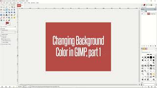 How to change background colour in Gimp GMP tutorial | Changing Background Color (Part 1)